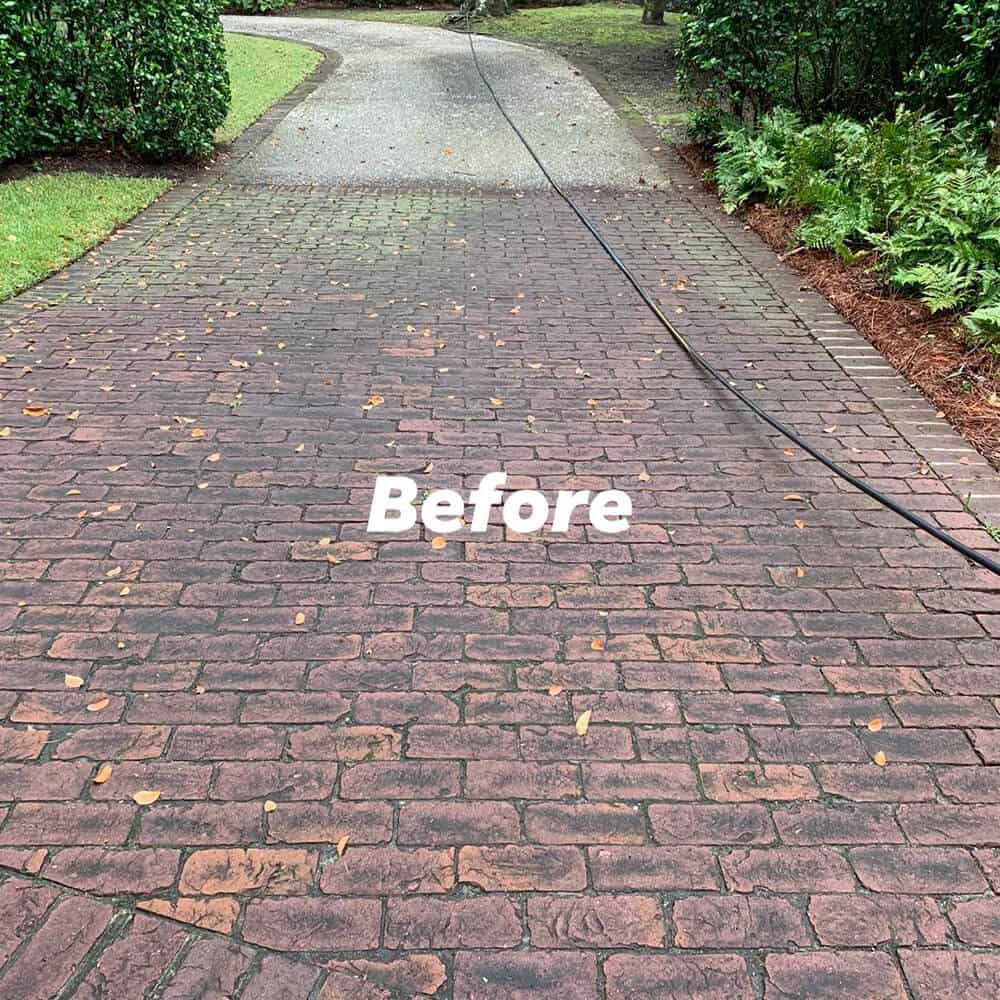 Charleston pool deck clean and bright after professional travertine cleaning by Peppers