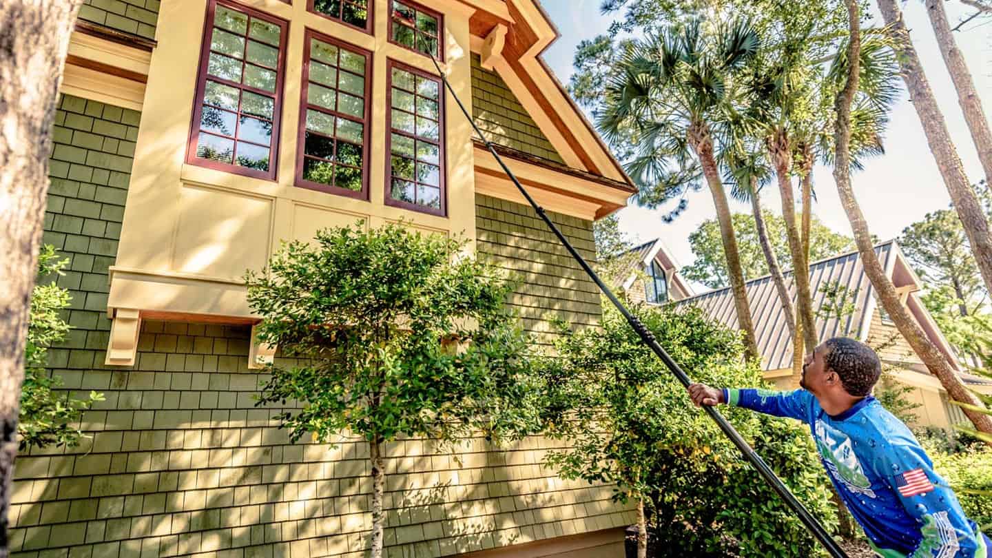 Post-storm window and exterior cleaning service in Charleston SC